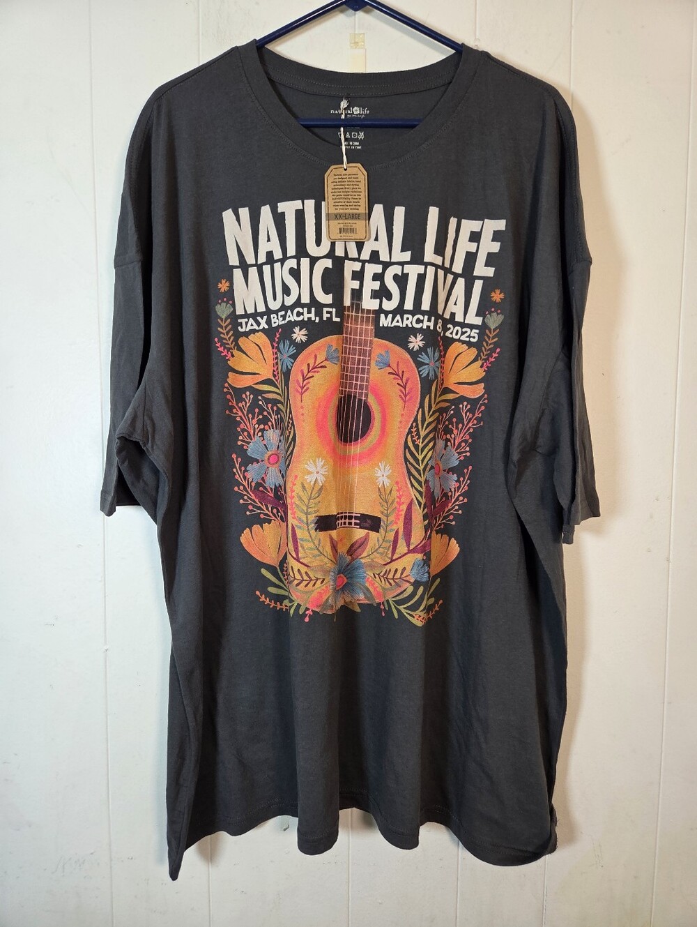 Natural Life Music Festival March 2025 Tee Shirt Size XXL NWT